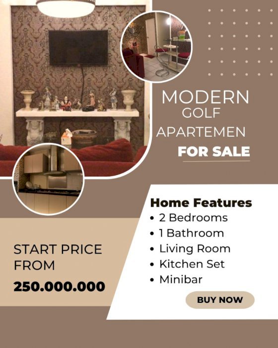 Dijual Modern Golf Apartement Tangerang
