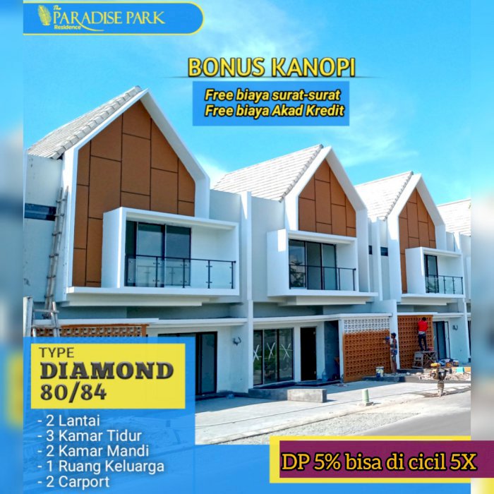 Rumah Millenial 2 lantai 3 Kamar Tidur di Sepatan Pakuhaji