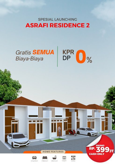 Rumah cluster baru buka byk promo nya