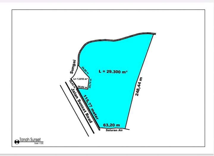 Tanah jalan utama sunset roods kuta