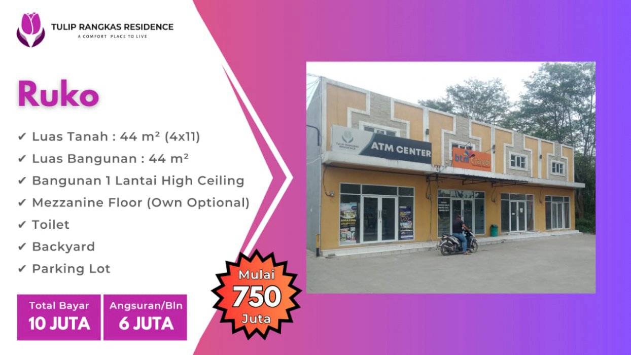 RUKO MURAH D CENTRAL BISNIS 10 JUTA ALL IN