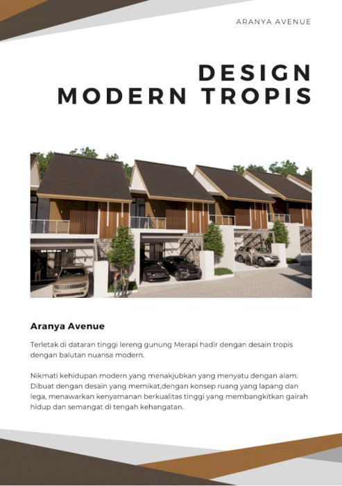 DI JUAL PERUMAHAN MODERN ARANYA AVENUE, SLEMAN YOGYAKARTA