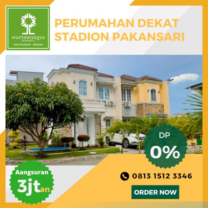 Perumahan di cibinong dekat stadion pakansari tanpa Dp