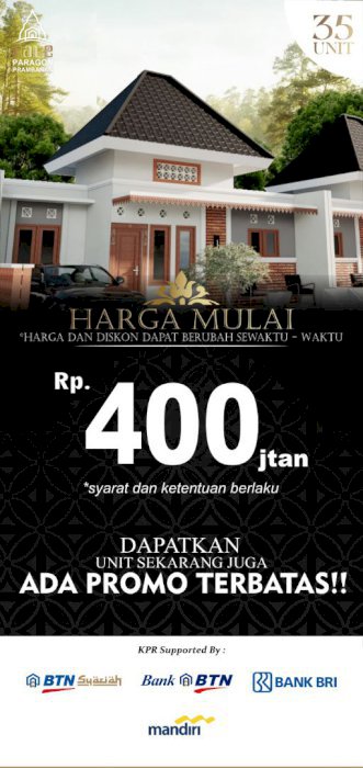 DI JUAL PERUMAHAN BALE PARAGON PRAMBANAN, SLEMAN YOGYAKARTA