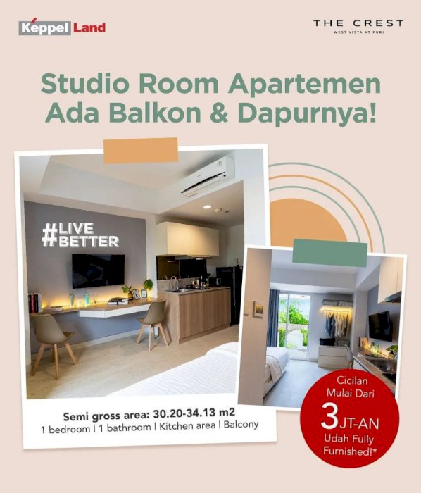 JUAL APARTEMEN MURAH LOKASI STRATEGIS DI JAKARTA BARAT