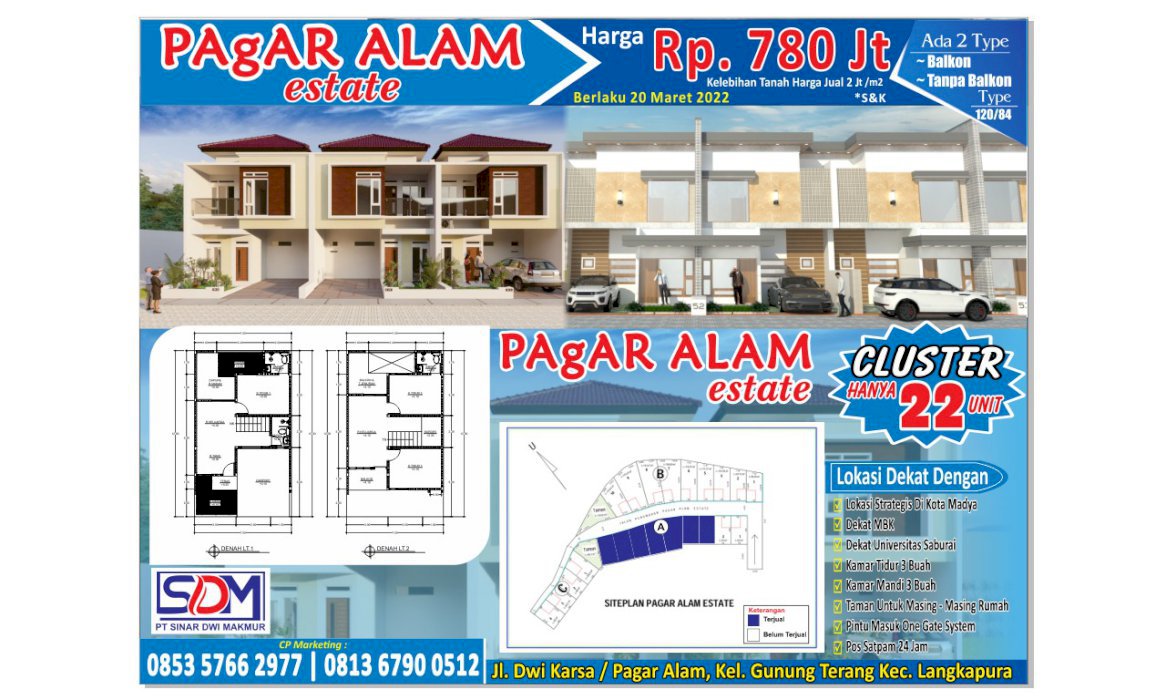 DIJUAL RUMAH DUA LANTAI BONUS AC 1PK DAN CANOPY  DIKOMPLEK S&k