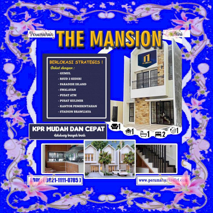Perumahan The Mansion di Sekitar Gumul Kediri Bisa KPR Mudah dan Cepat
