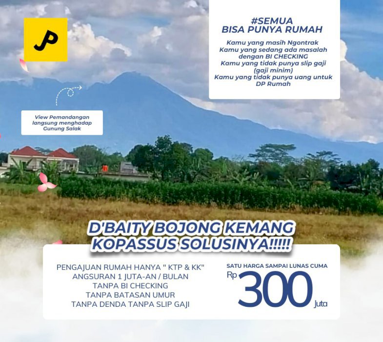 Di Jual Rumah di D'Baity Bojong Kemang Kopassus