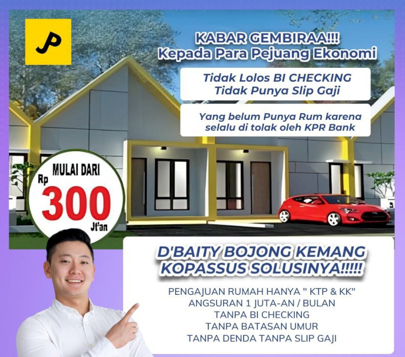 Jual Rumah di D'Baity Bojong Kemang Kopassus  Lokasi Strategis