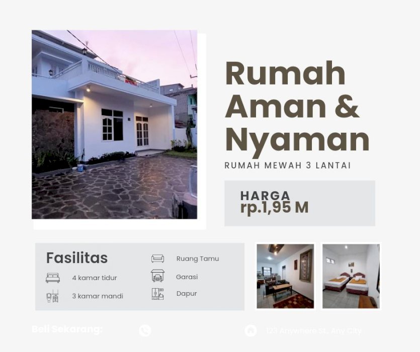 Di Jual Rumah 3 Lantai  Lokasi Strategis Di Lembang Bandung