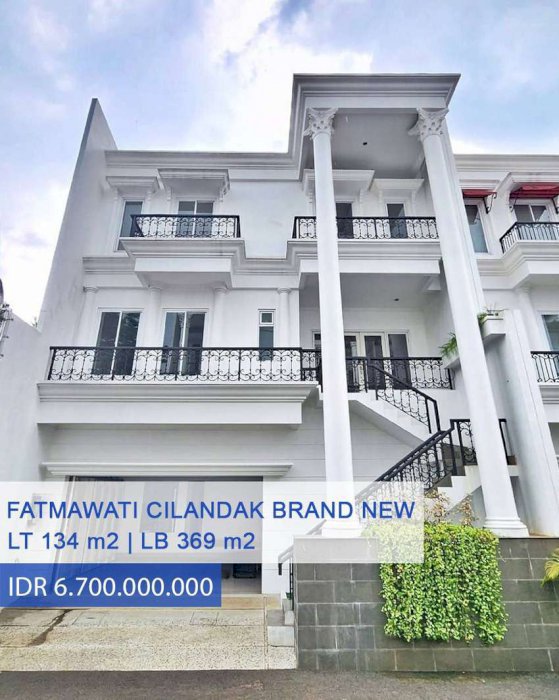 Rumah Mewah Private Pool di Fatmawati Cilandak, Jakarta Selatan