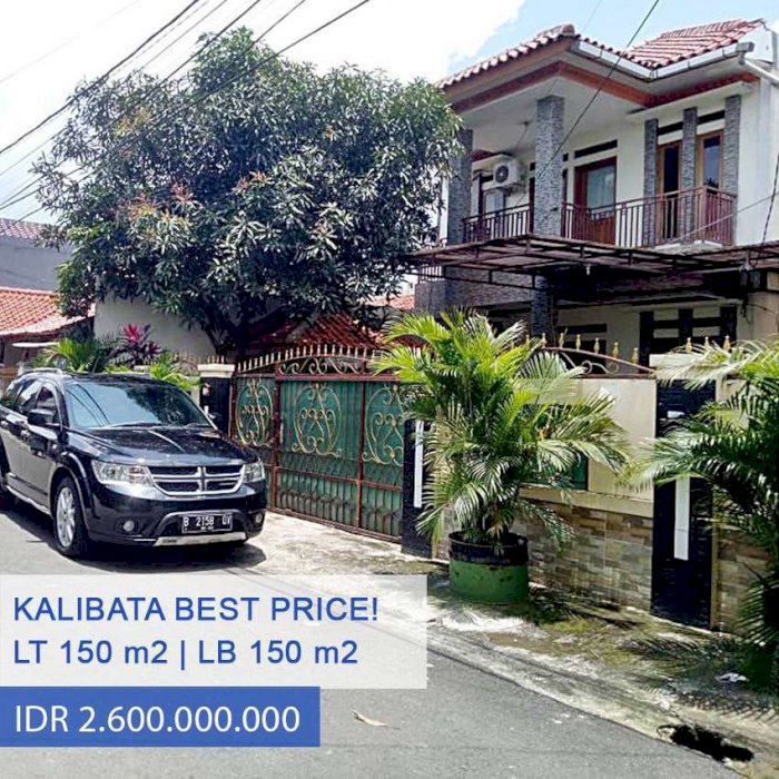 Termurah !!! Rumah di Jl Kalibata Pasar Minggu, Jakarta Selatan