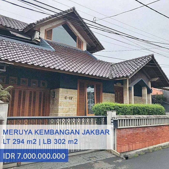 Dijual Rumah Nuansa Tropis di Meruya Kembangan, Jakarta Barat
