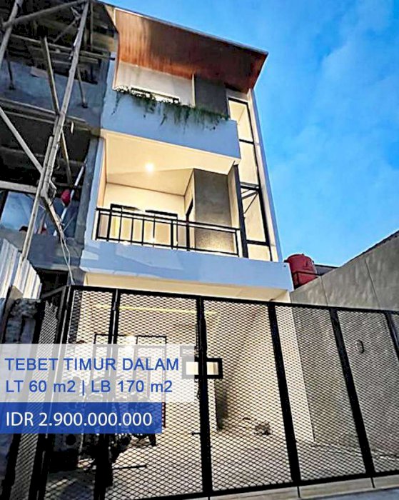 Hot Sale !!! Rumah Baru 3 Lantai di Tebet Timur Dalam, Jakarta Selatan