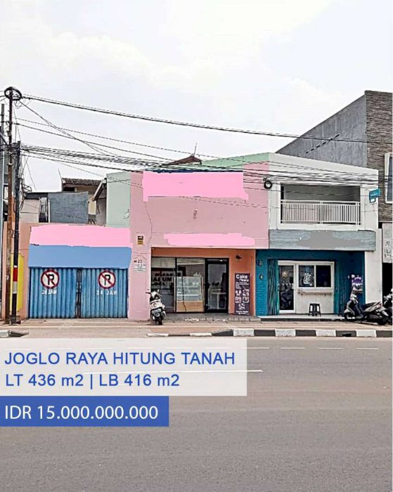 Rumah Usaha Hitung Tanah di Jl Joglo Raya, Joglo, Jakarta Barat