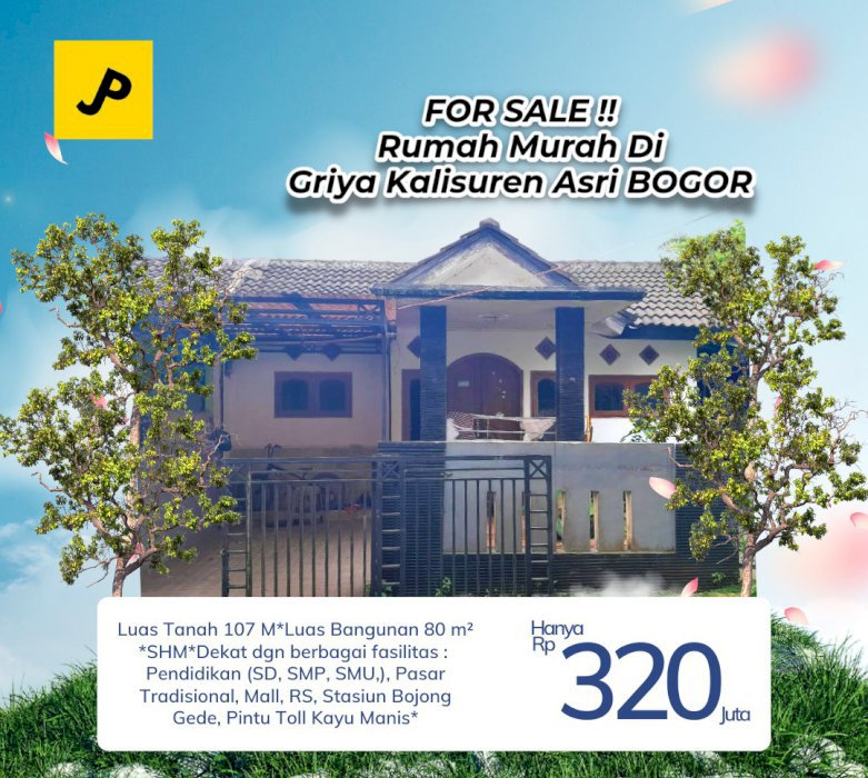 Dijual Rumah Murah di Griya Kalisuren Asri Bogor