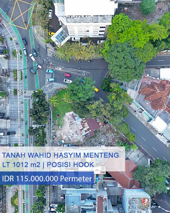 Di Jual Tanah Langka Hook Di Jalan Wahid Hasyim Menteng Jakarta Pusat