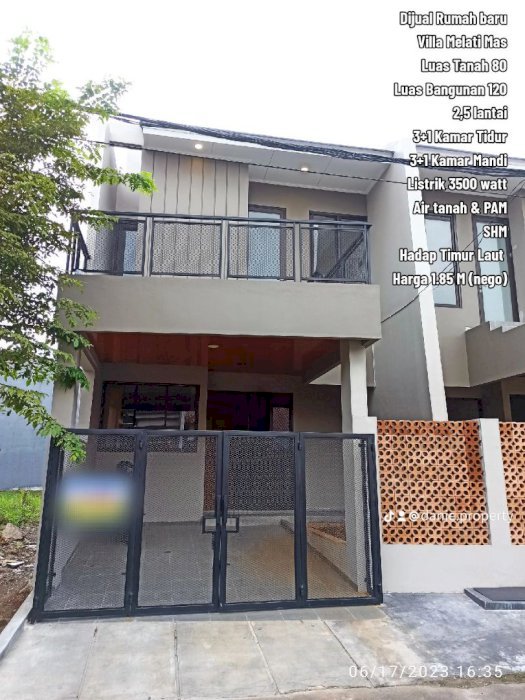 Rah bangunan baru Villa Melati Mas siap huni nego