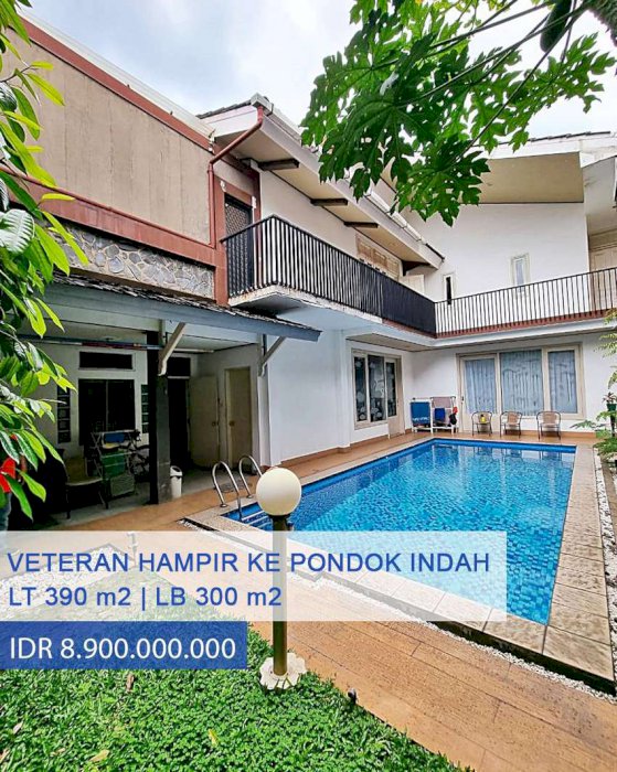 Rumah Mewah Hampir ke Pondok Indah di Veteran, Jakarta Selatan