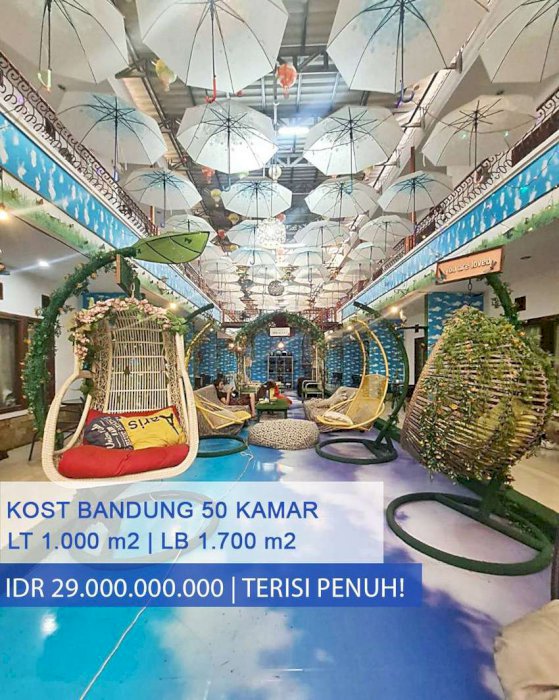 Rumah Kos Kost an 50 Kamar Populer di Buah Batu Bandung, Jawa Barat