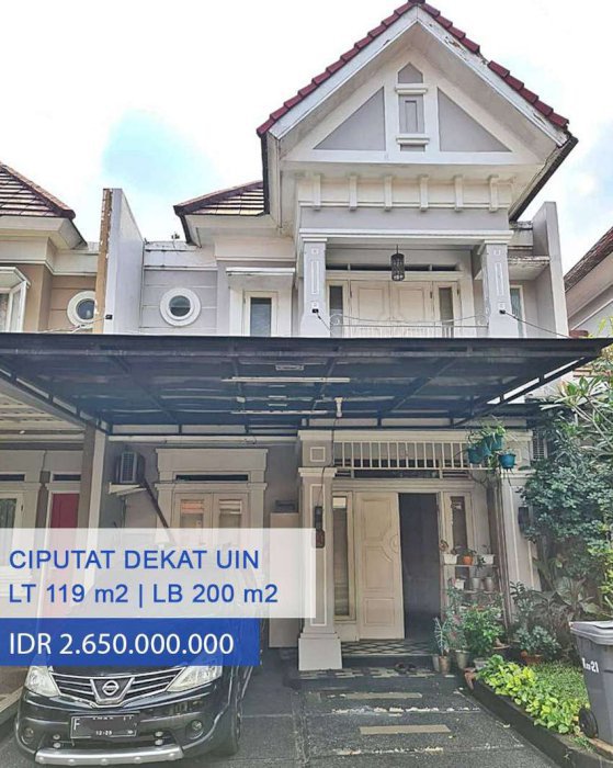 Dijual Rumah Langka Dekat UIN Ciputat, Jakarta Selatan