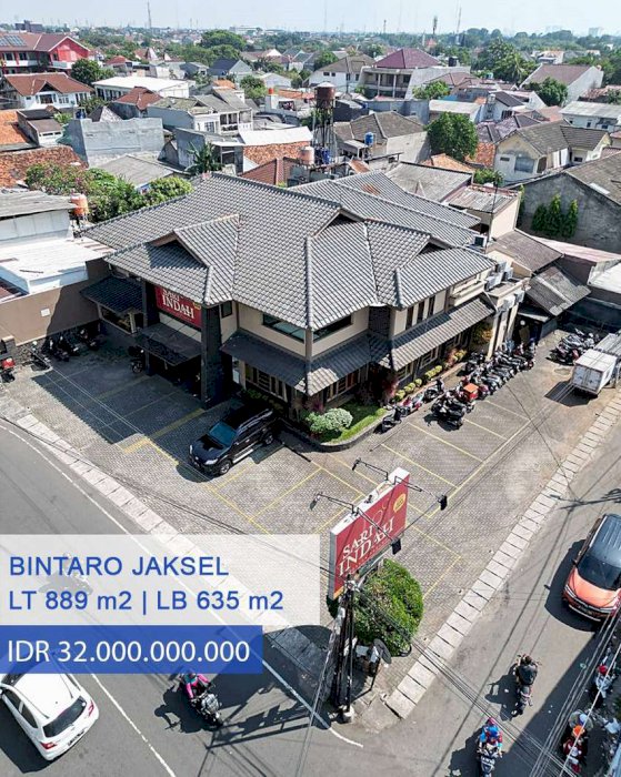 Dijual Ruang / Tempat Usaha 2 Lantai Hook di Bintaro Jakarta Selatan