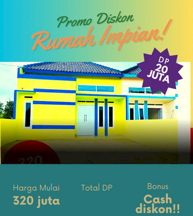 Rumah cluster bisa KPR dan cash tempo