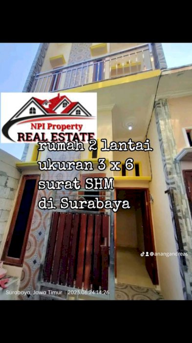 Di jual rumah murah di Surabaya shm