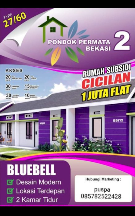 Perumahan subsidi Pondok permata 2