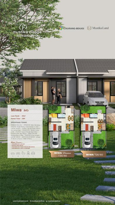 Jual Rumah konsep jepang Lokasi Sukatani Bekasi