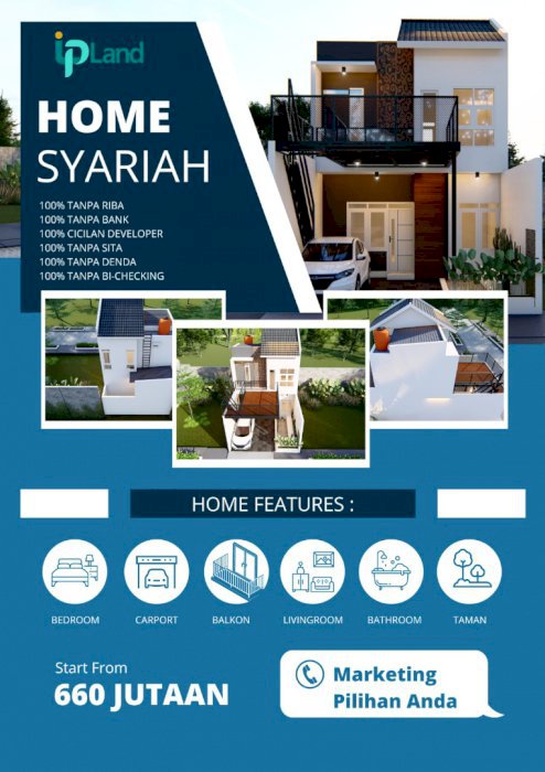 HOME SYARIAH CLUSTER COTTONWOOD CIBUBUR E