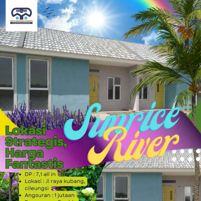 Rumah perumahan subsidi Sunrise River Bekasi