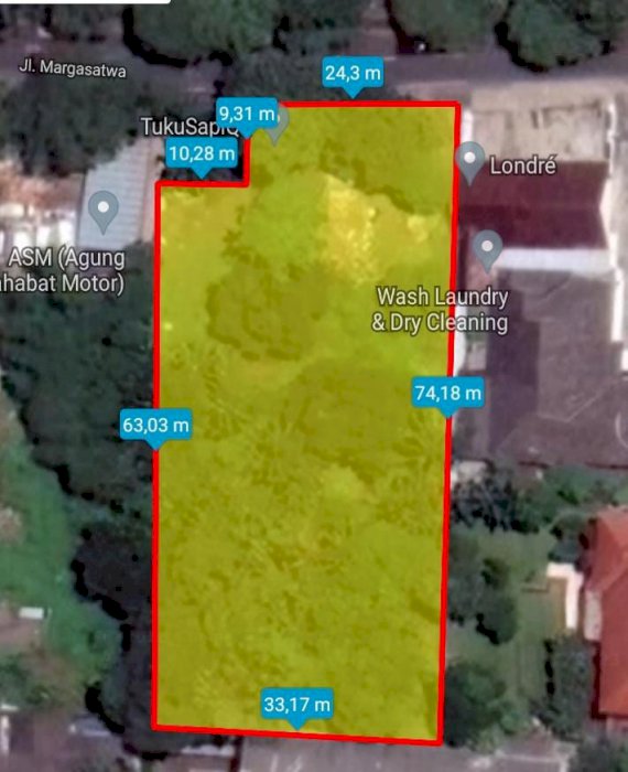 Tanah Premium Zona Komersial K3 Jl. Margasatwa Raya, Ragunan, Jaksel