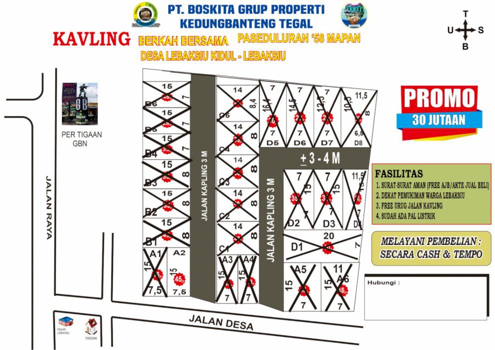 *Tanah*kavling*murah*tegal*Slawi* Lebaksiu