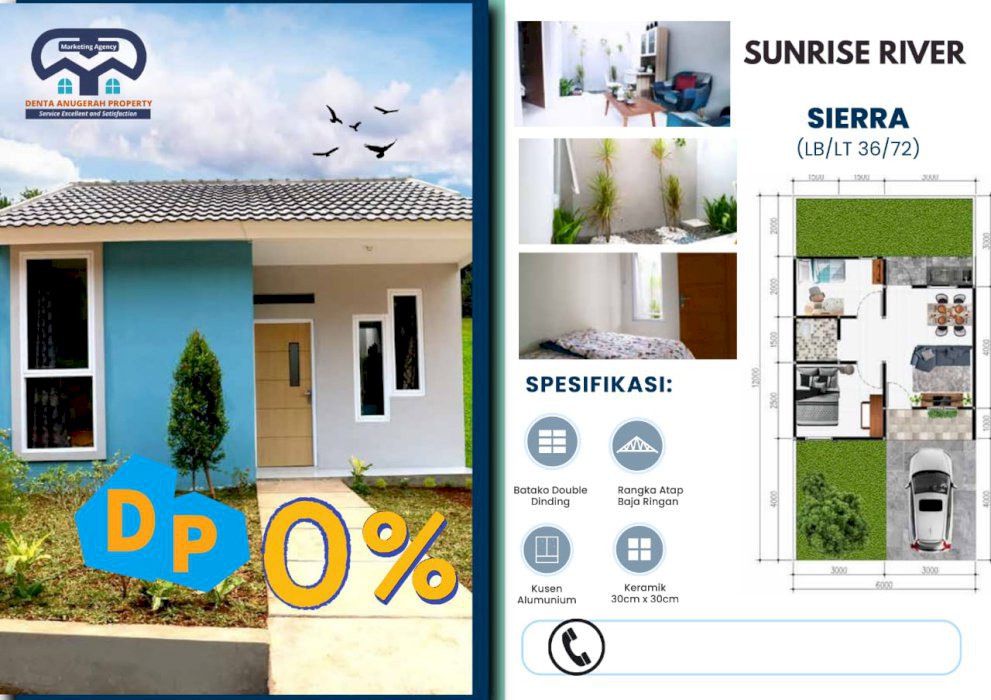 Rumah komersil cicilan subsidi DP 0%