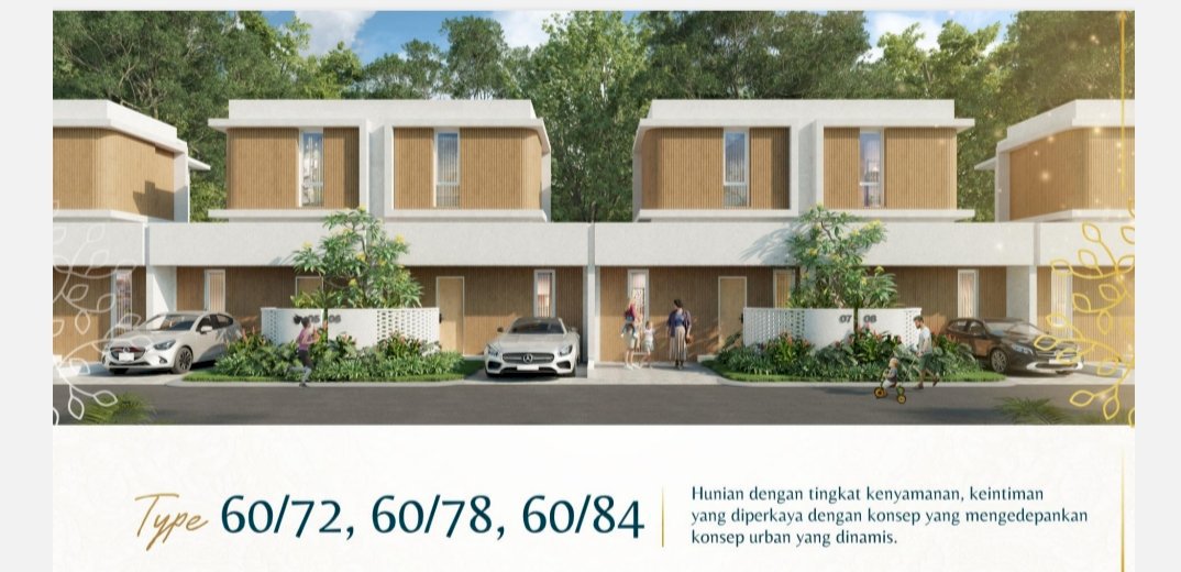 Dijual rumah Sanctuary lokasi strategis dekat mall botania 2