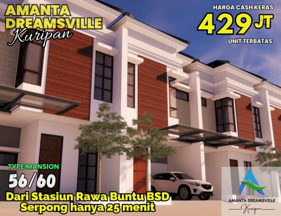 DI JUAL RUMAH MINIMALIS DI PERUMAHAN AMANTA DREAMSVILLE BOGOR