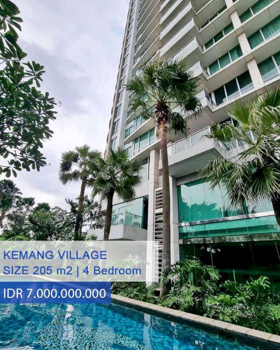 Dijual Apartemen Kemang Village Tower Ritz 4 Bedroom Mewah