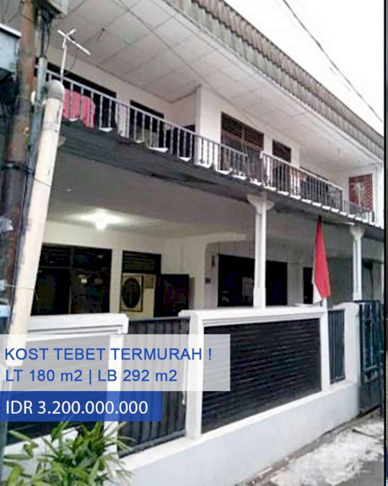 Dijual Rumah Kost Termurah di Tebet Barat, Jakarta Selatan