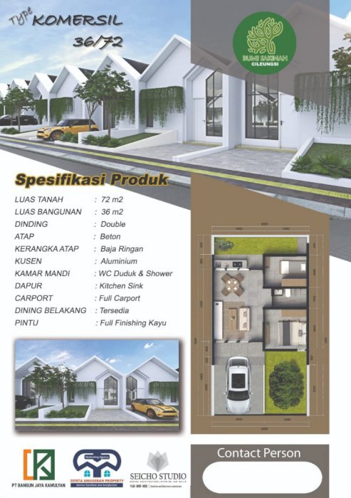 Cukup Booking 2 juta dapat rumah Komersil