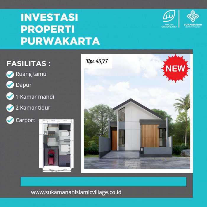 Rumah Purwakarta View Gunung dan Sungai yang Memukau