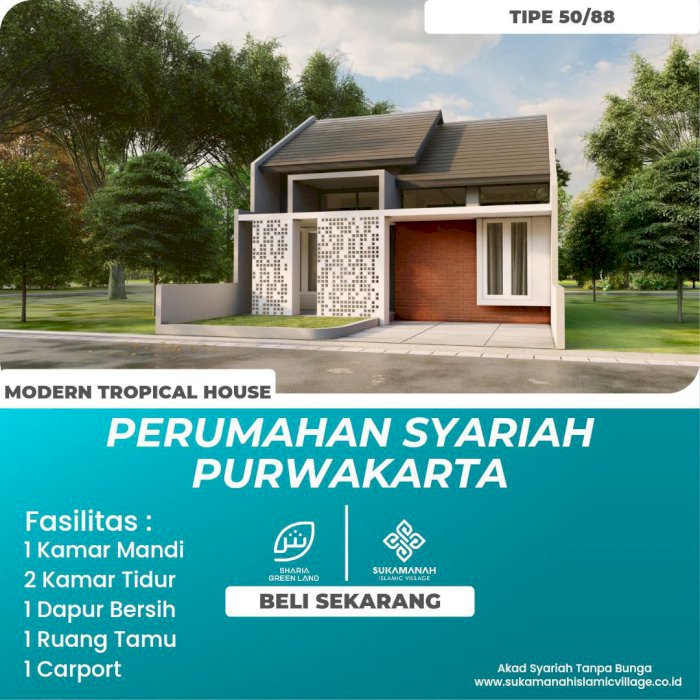 Rumah Purwakarta Investasi Aman dengan KPR Syariah