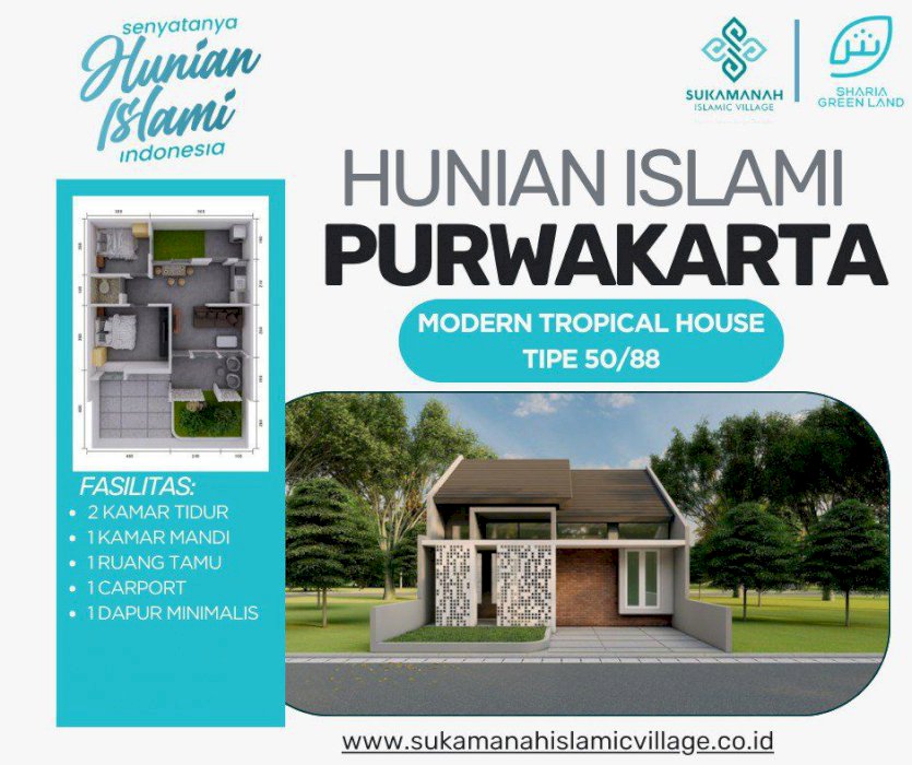 Rumah Purwakarta Fasilitas Berkelas di Lingkungan Islami