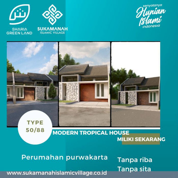 Rumah Purwakarta Lingkungan Asri dan Bebas Polusi