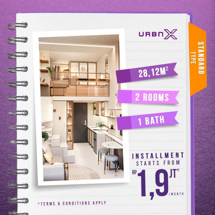 Apartemen Tangerang Mezannine URBN X 2 Lantai Lippo Karawaci