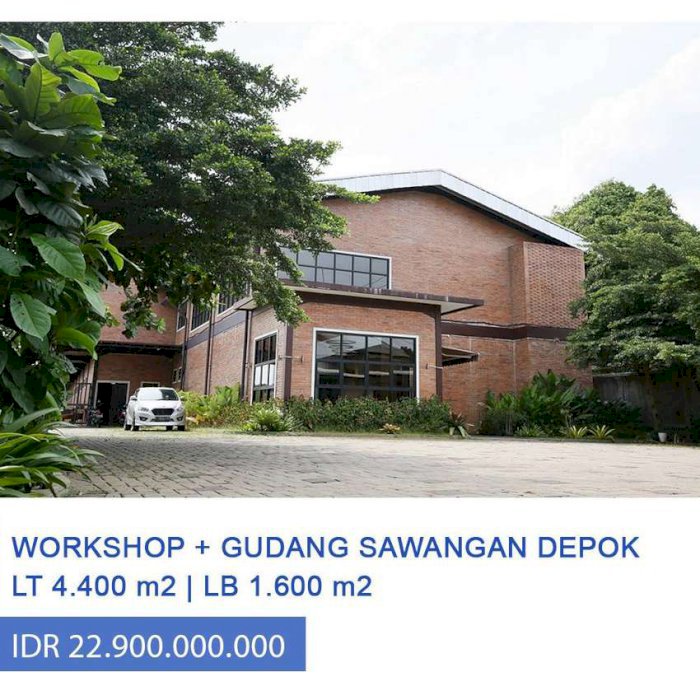 Dijual Workshop Plus Gudang di Jl Mohtar Sawangan Depok