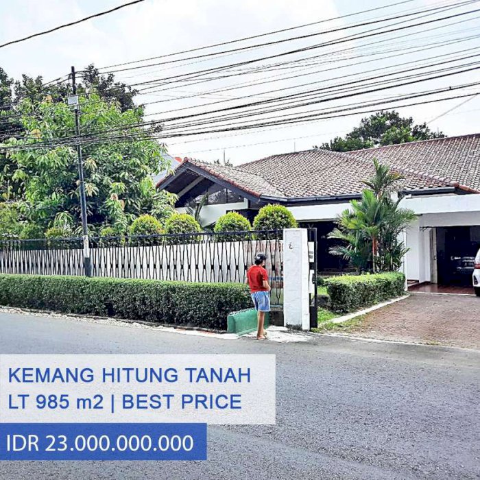 Dijual Rumah Murah Hitung Tanah di Jl. Benda Raya, Kemang, Jaksel