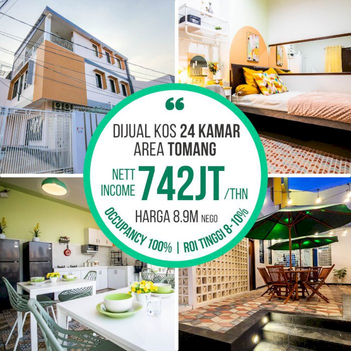 Rumah Kost 24 Kamar Terisi P E N U H di Tomang, Jakarta Barat