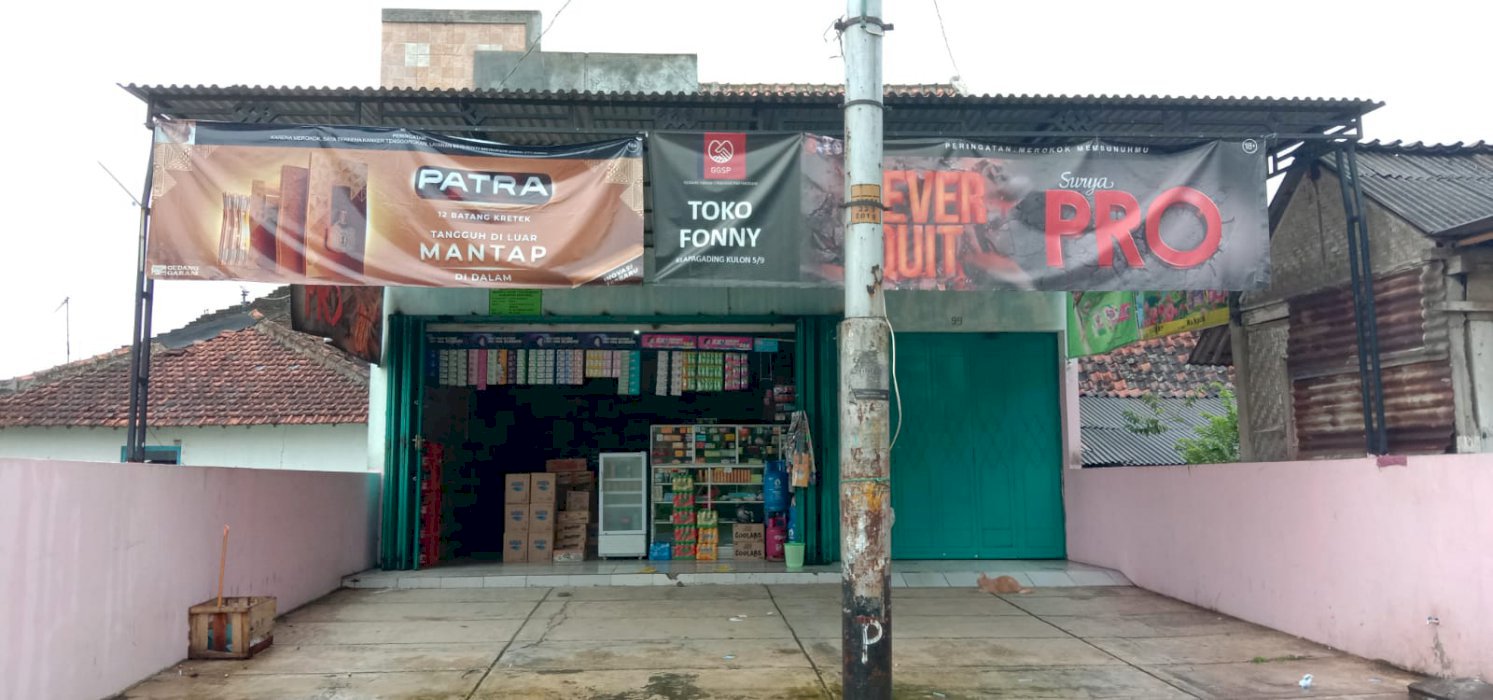 Rumah dan toko di wangon