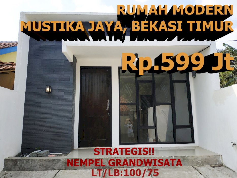 DIJUAL RUMAH MODERN LOKASI STRATEGIS ,BEKASI TIMUR (AKSES GRANDWISATA)
